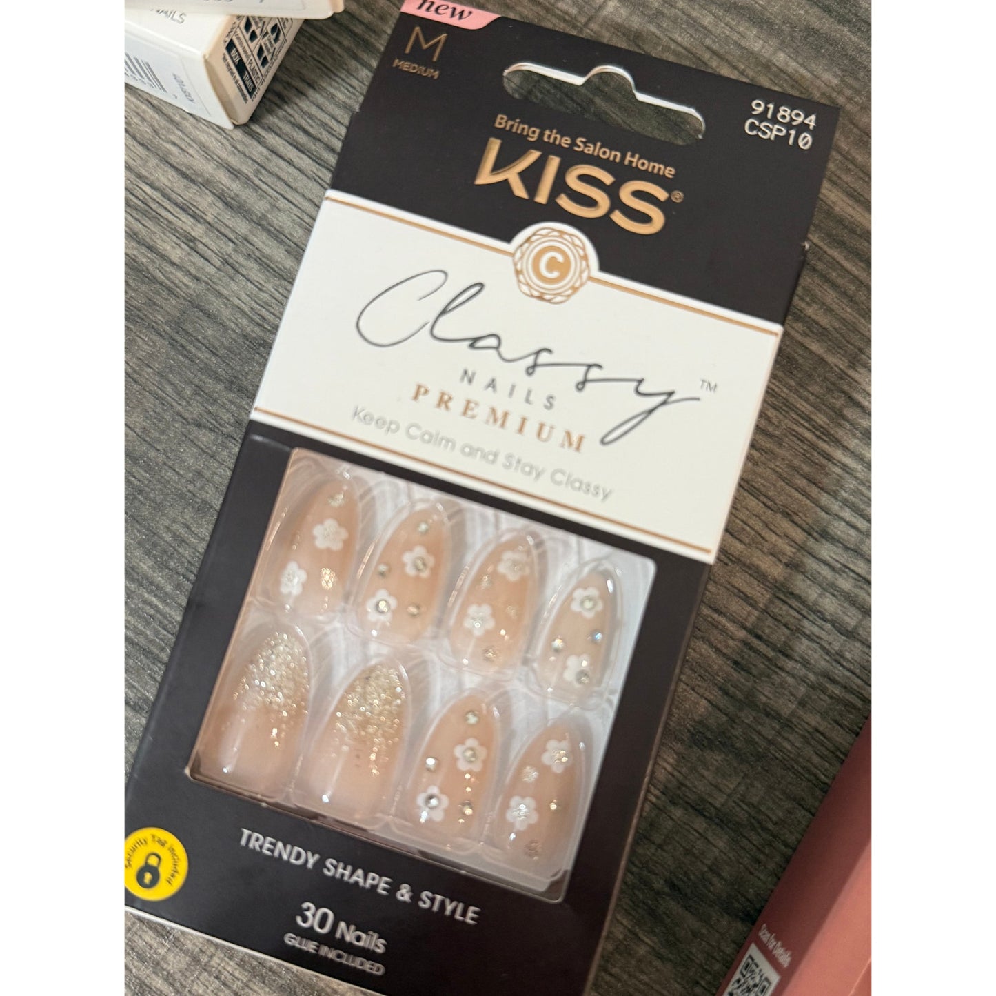 (10 Packs) Press On Nail Bundle - Light Colors, Cateye, Nude, Pink - NEW