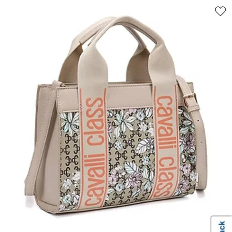 Cavalli Class Serafina Floral Top Handle Tote Crossbody - NWT