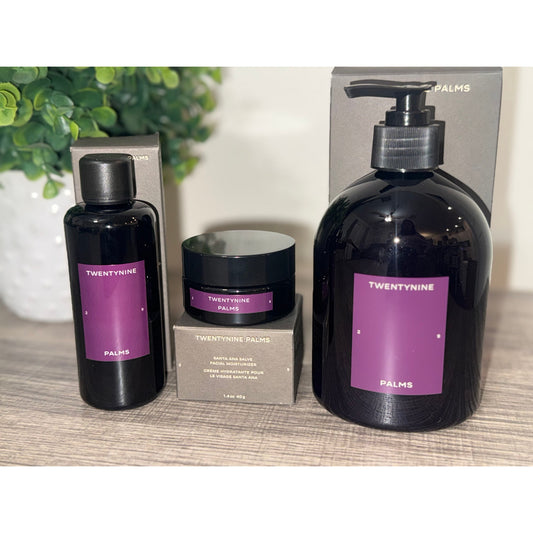 Twenty 29 Palms Skincare Bundle | Facial Cleanser, Moisturizer & Body Wash