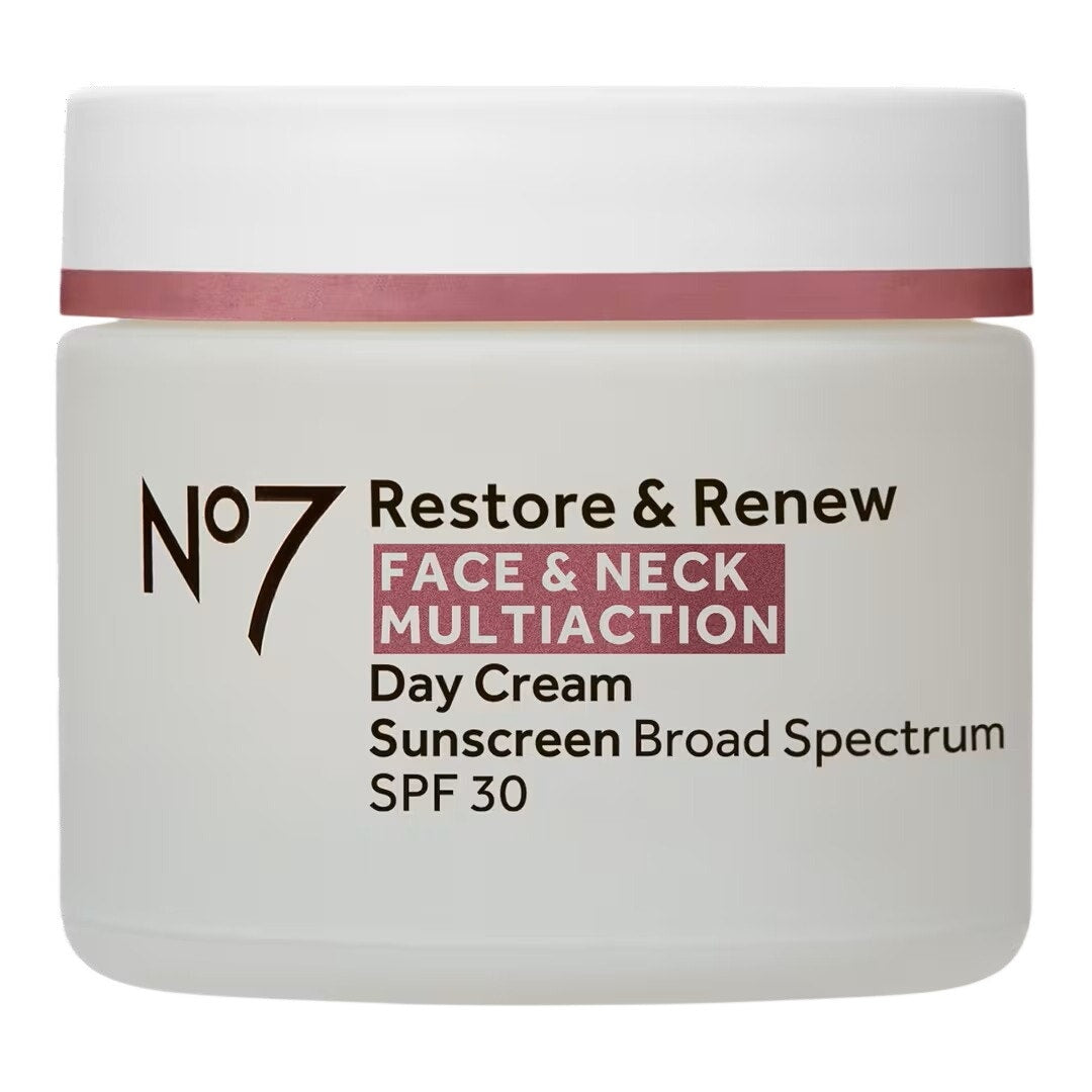 No7 Restore & Renew Face & Neck Multi Action Day Cream SPF 30 - 2 pack (50ml ea)