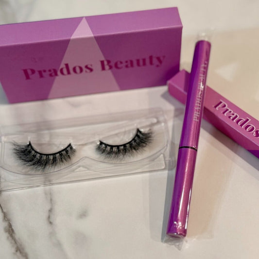 Prados Beauty Bundle — Eyeliner Glue + Shawty Mink Lashes