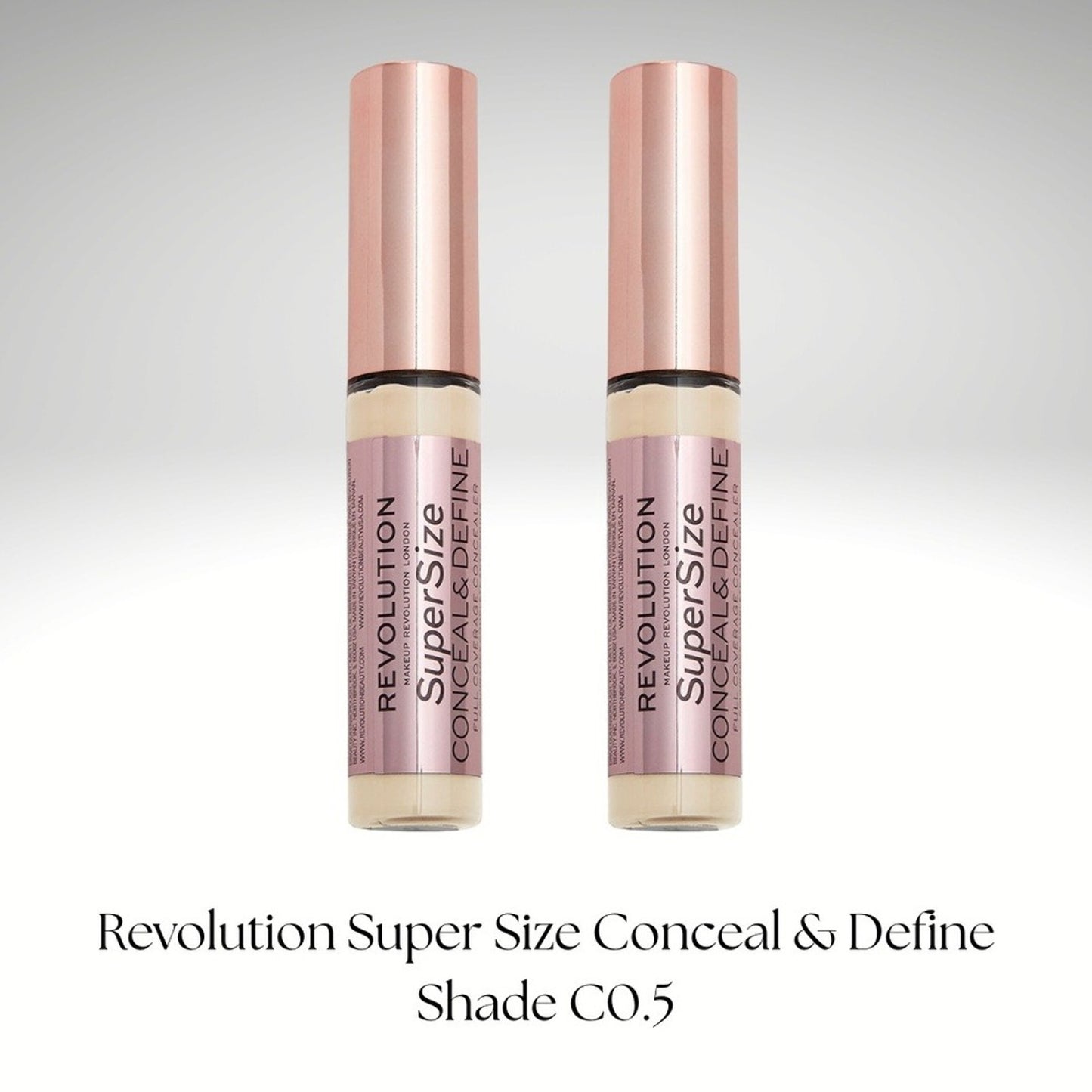 Two Revolution Super Size Conceal & Define Full Coverage Concealer Shade C0.5