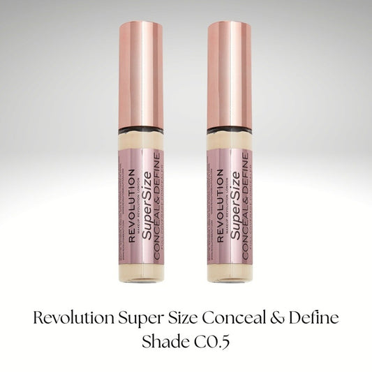 Two Revolution Super Size Conceal & Define Full Coverage Concealer Shade C0.5