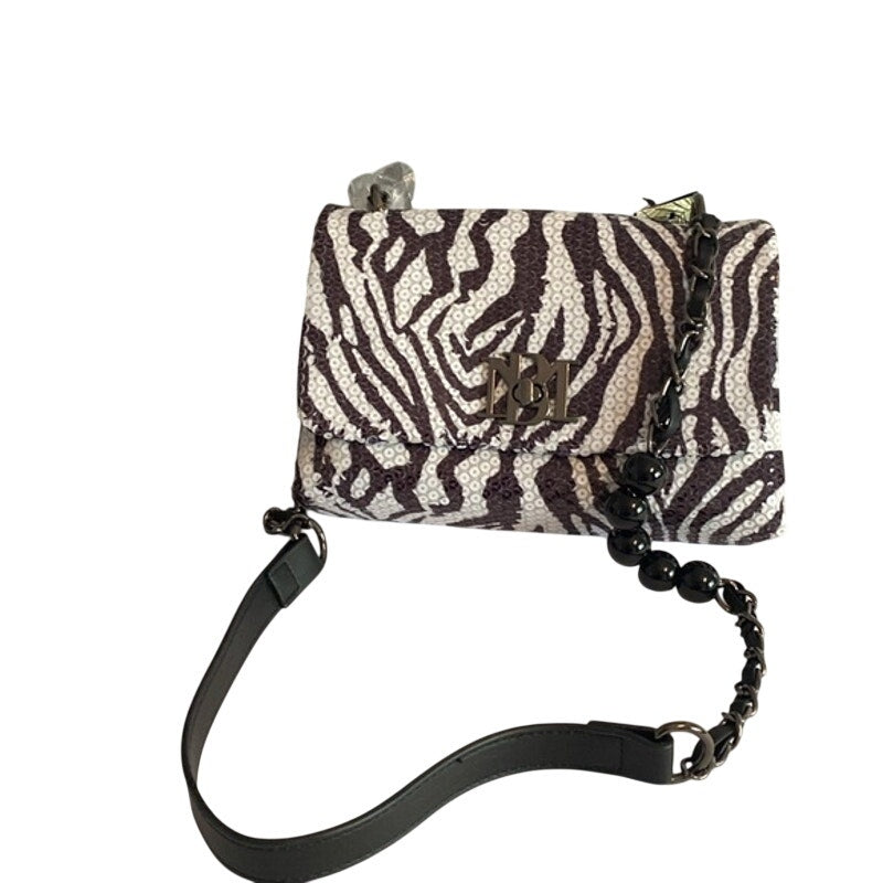 Badgley Mischka Sequin Zebra Print Crossbody Purse - NWT