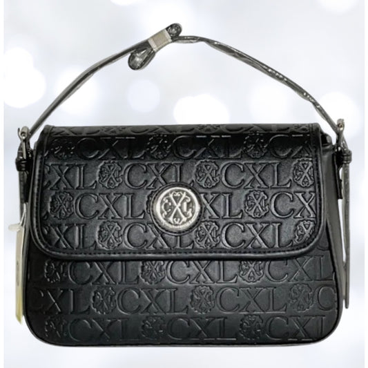 New CXL by Christian Lacroix – Clara Embossed Logo Shoulder Bag