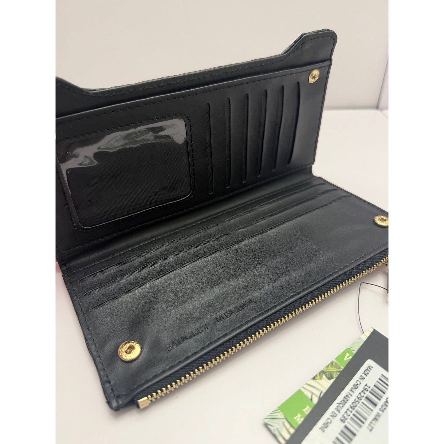 NWT 2 Badgley Mischa Quilted Card Wallets - White and Black