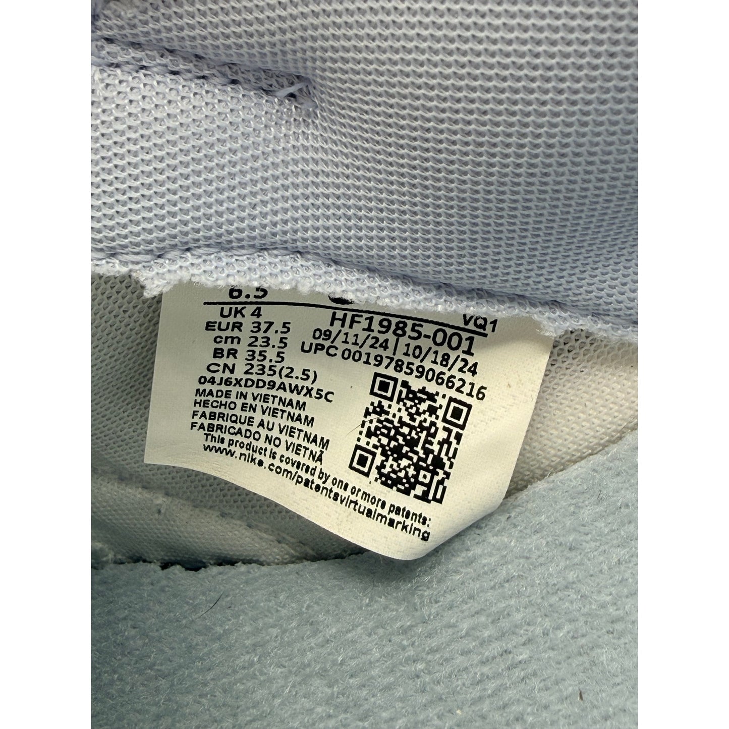 Nike Dunk Low “Ghost Denim” HF1985-001 - Women Size 6.5