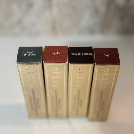 Stila Liquid Eyeshadow Set – 4 Shades (Pigalle, Twig, Midnight Espresso)