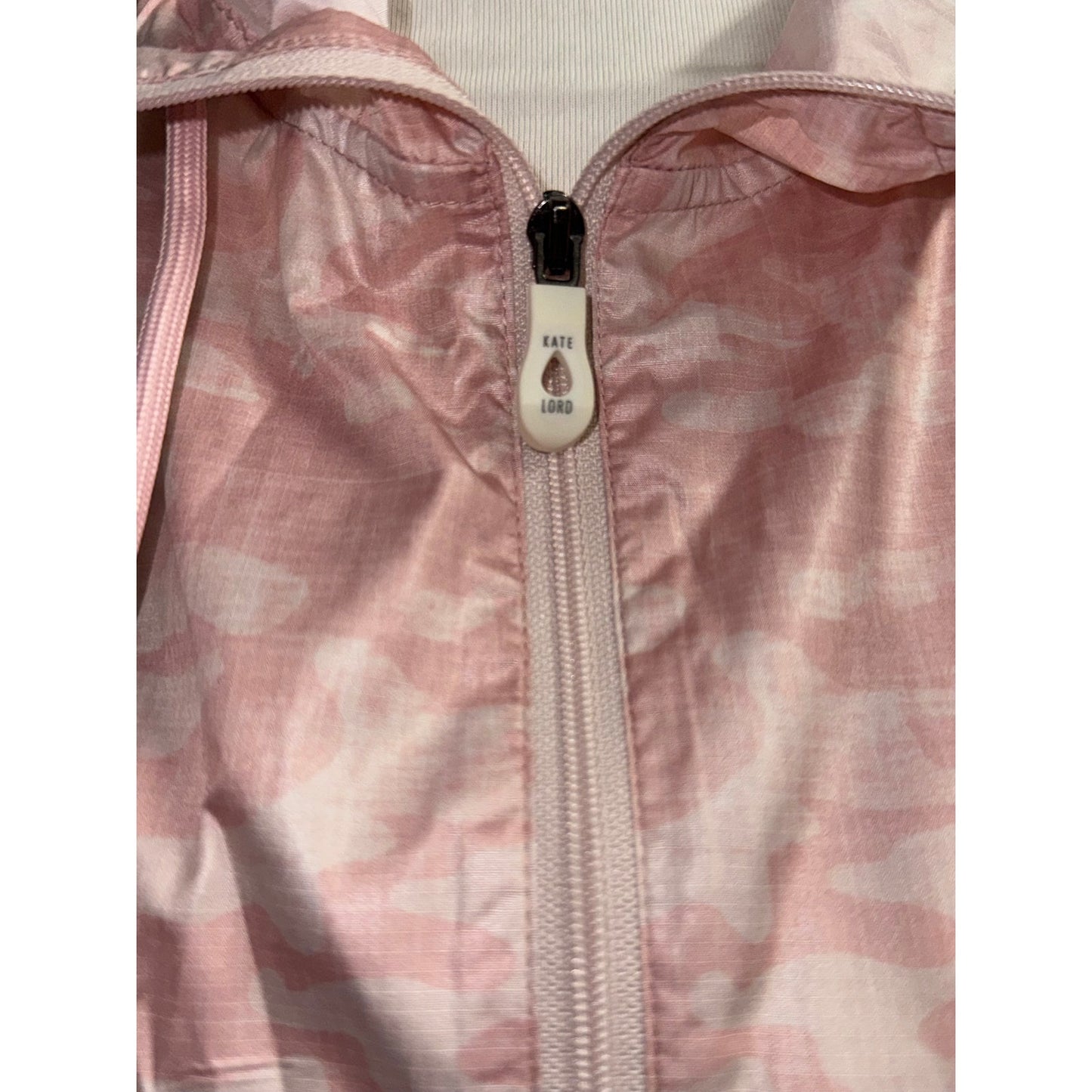 Kate Lord Pink Camouflage Hooded Windbreaker Women’s Jacket - NWT