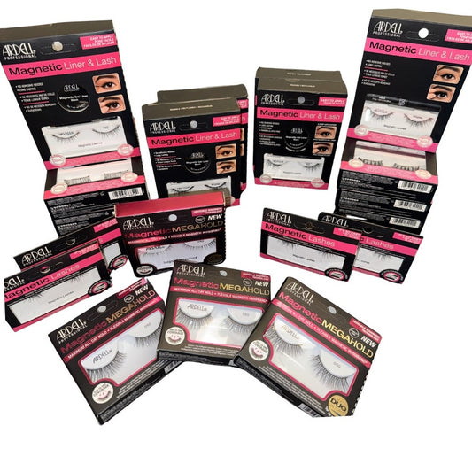 Ardell Magnetic Lash Mega Bundle (20 Pairs) – Wispies, Demi, Megahold, Liner & Lash – New