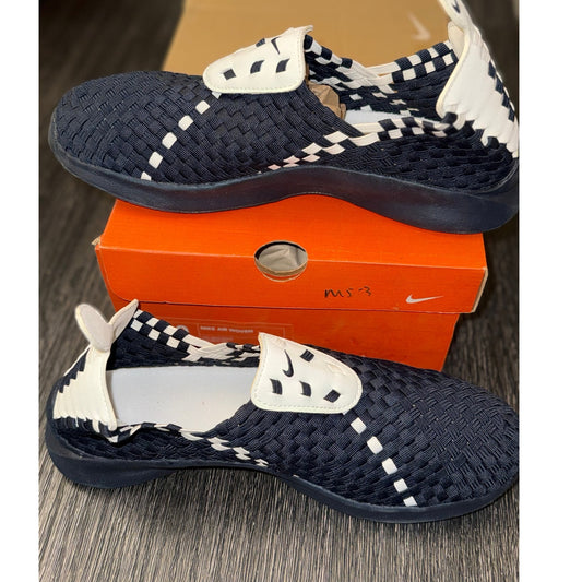 NIKE 2002 AIR WOVEN 421 NAVY WHITE - SIZE 10 Men - NEVER WORN