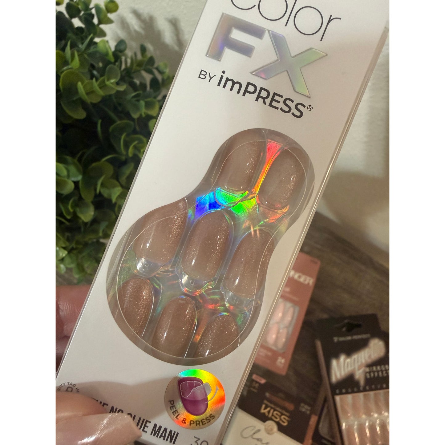 (10 Packs) Press On Nail Bundle - Light Colors, Cateye, Nude, Pink - NEW