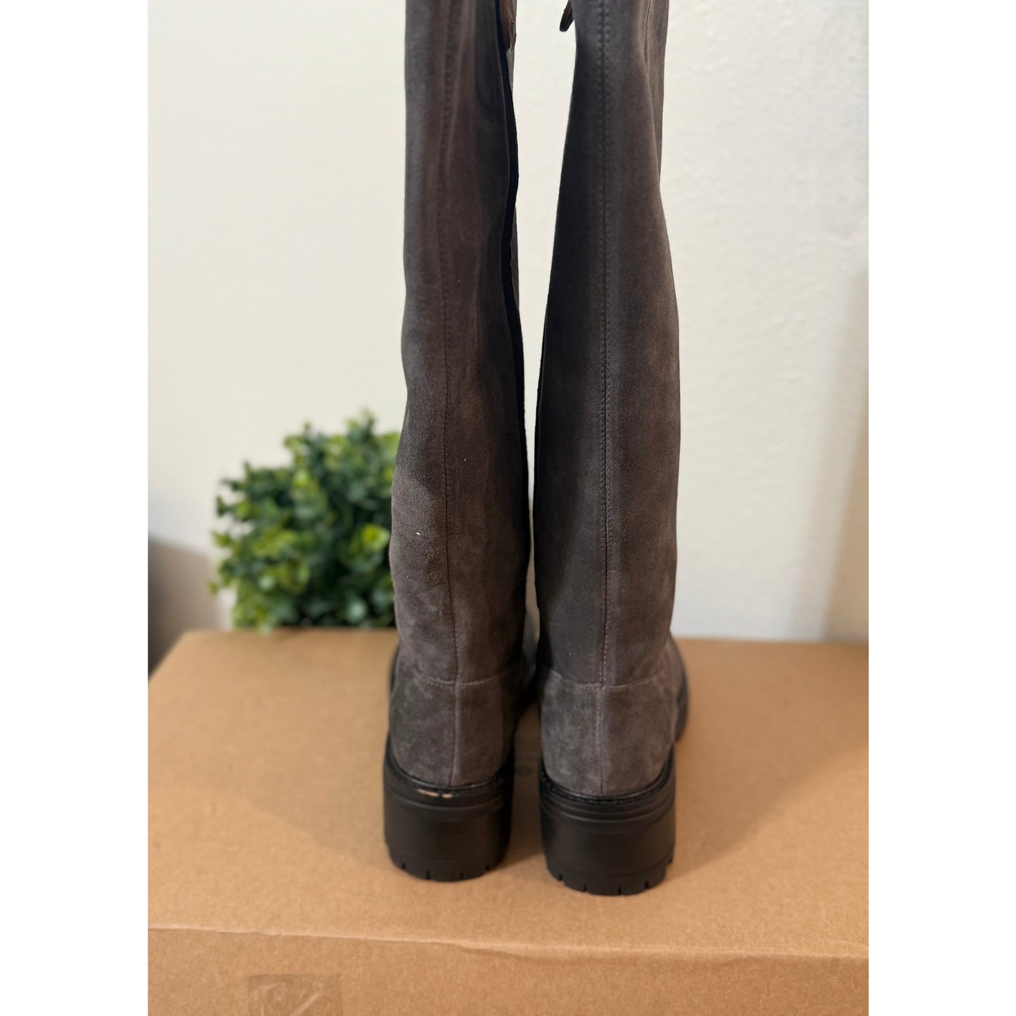 Gentle Souls by Kenneth Cole Women's Brandon Knee High Boot Charcoal - Size 8