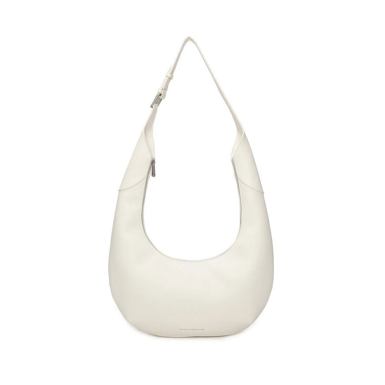 French Connection Layla Half Moon Hobo Bag - White - NWT